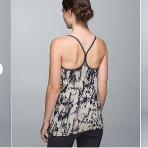 Lululemon Power Y Tank 6 Luon Great Granite Black